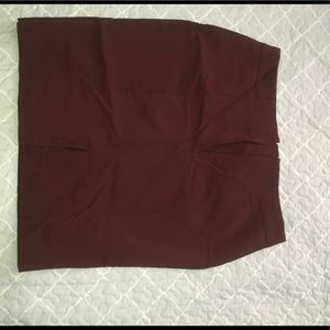 Maroon/ burgundy pencil skirt